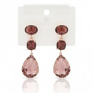 Elegant Crystal Teardrop Dangle Earrings